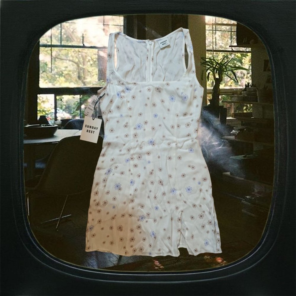 Aritzia Sunday Best honey ryder 90s mini dress Dahlia